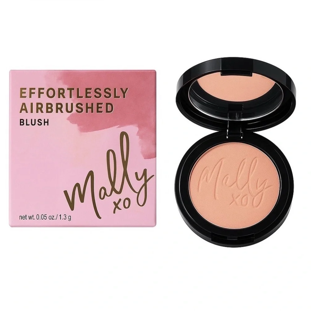 Mally Beauty Effortlessly Airbrushed Blush Perfect Peach + Kiss Me Lip Gloss 🎀